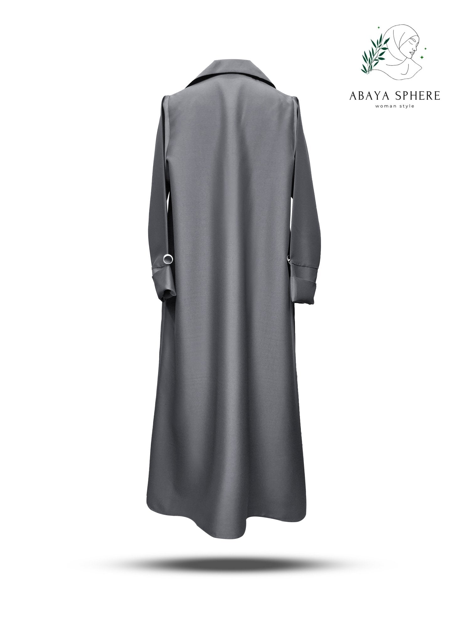 GREY-ABAYA-COAT-COLLAR-CUT-POCKET