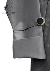 GREY-ABAYA-COAT-COLLAR-CUT-POCKET