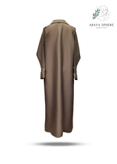 LIGHT-BROWN-ABAYA-COAT-COLLAR-CUT-POCKET