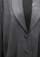 PREMIUM-GREY-ABAYA-ROUND-COLLAR-CUT-POCKET