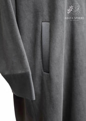 PREMIUM-GREY-ABAYA-ROUND-COLLAR-CUT-POCKET