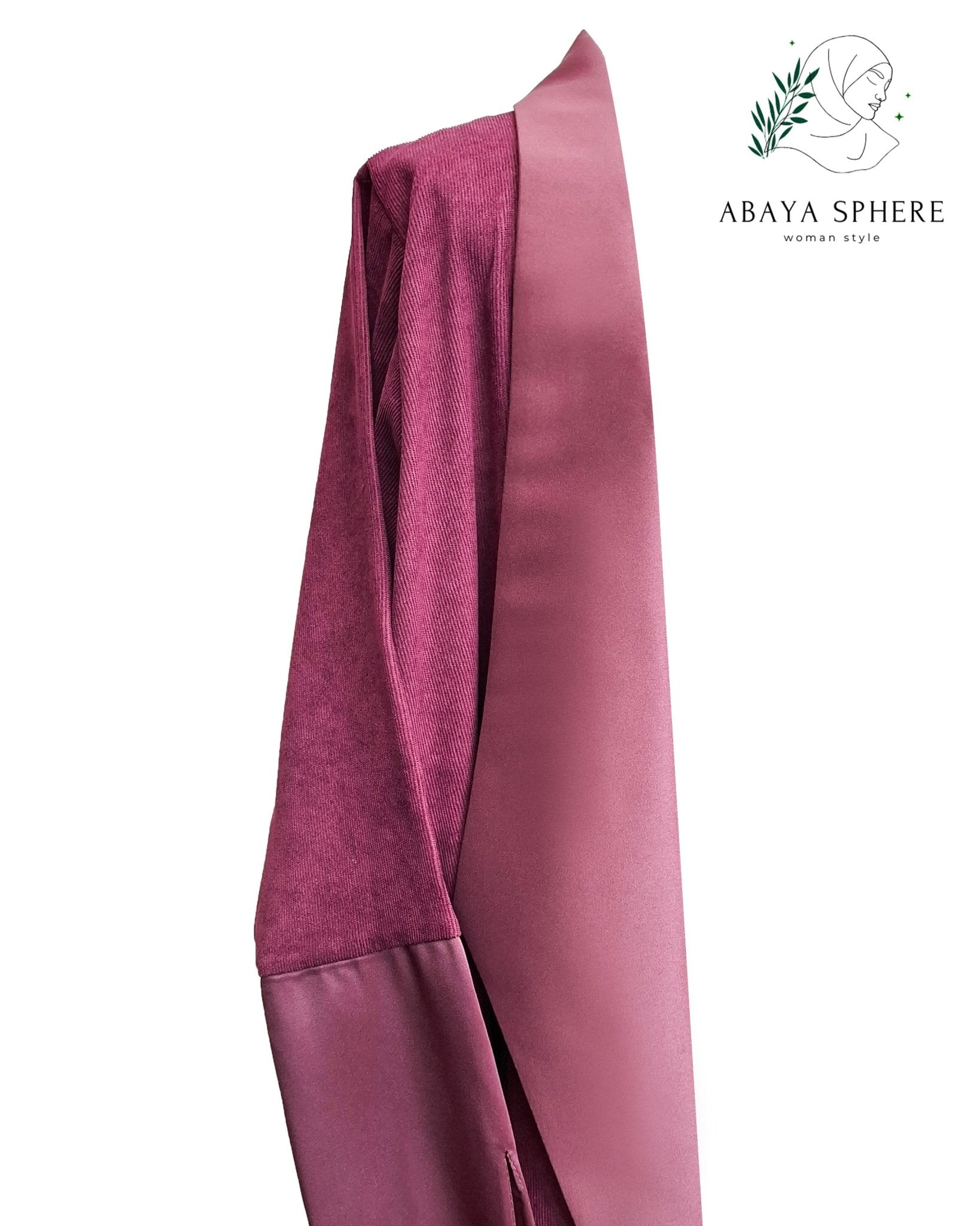 PREMIUM-MAROON-LONG-COLLAR-SIDE-POCKETS-ABAYA